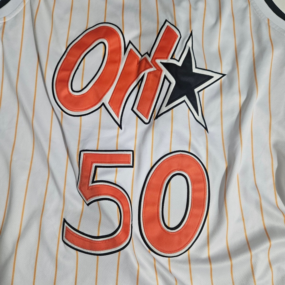 Nike Orlando Magic Cole Anthony 50 City Edition Jersey White Orange Mens 52 XL - Picture 7 of 7